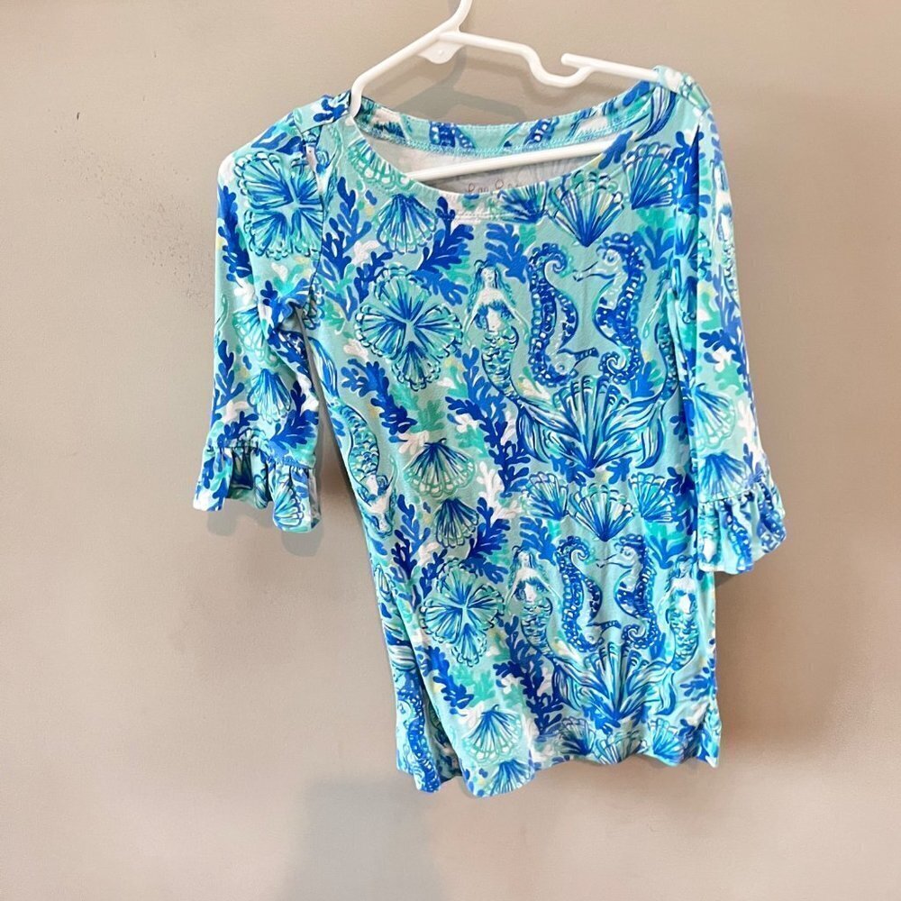 Lilly Pulitzer Mini Sophie Dress in Seahorse‎ Print- Size XS (2-3y)